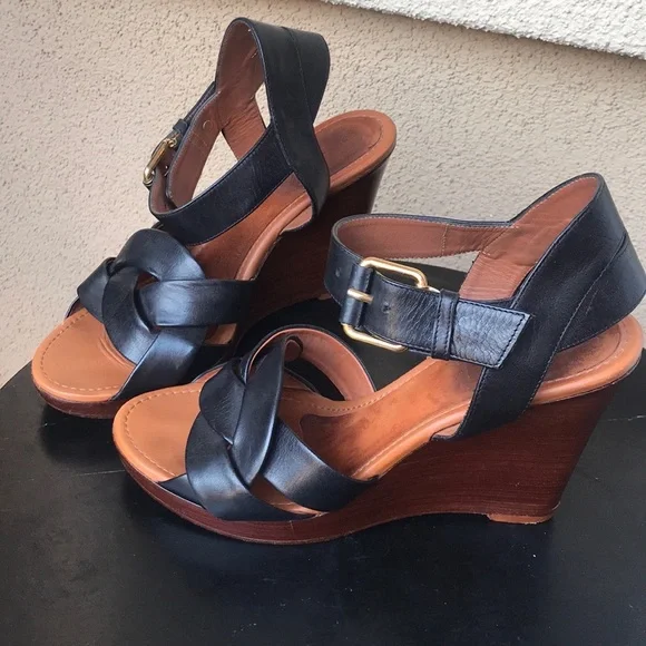 Celine Black Wedge Shoe - Picture 4 of 16
